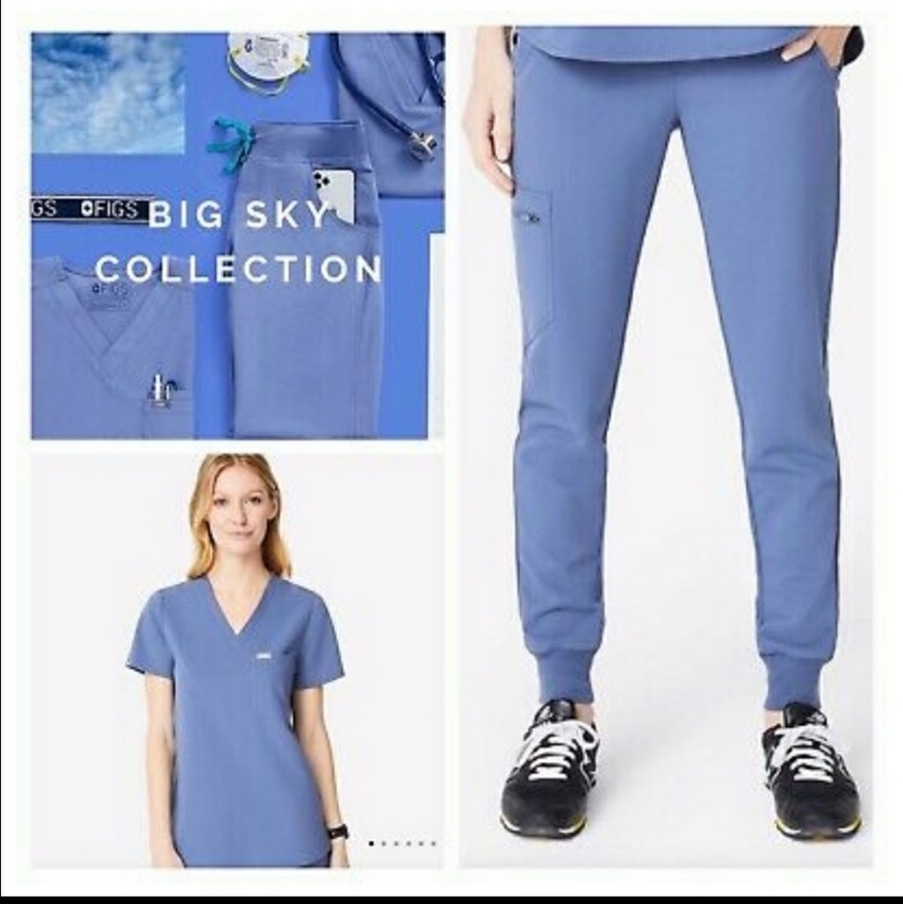 Figs Big Sky Zamora XXSP and Catarina top XXS